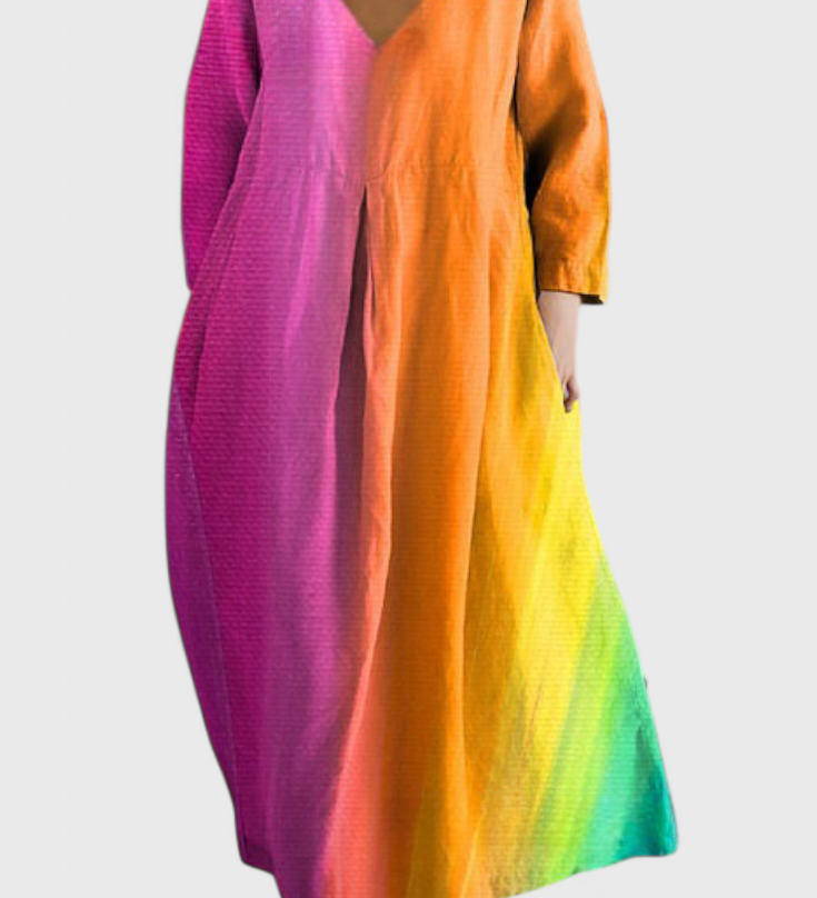 Ana – Robe Fluide Imprimée