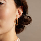 Aurate x Marilyn Monroe: Twisted Rope Hoop Earrings