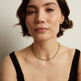 Green Ombré Mosaic Tennis Necklace