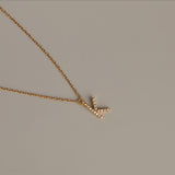 Lab Grown Diamond Pavé Station Letter Necklace