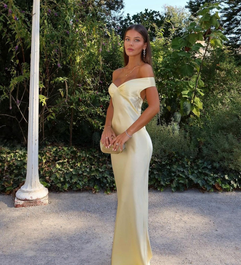 Bárbara – Robe Maxi en Satin