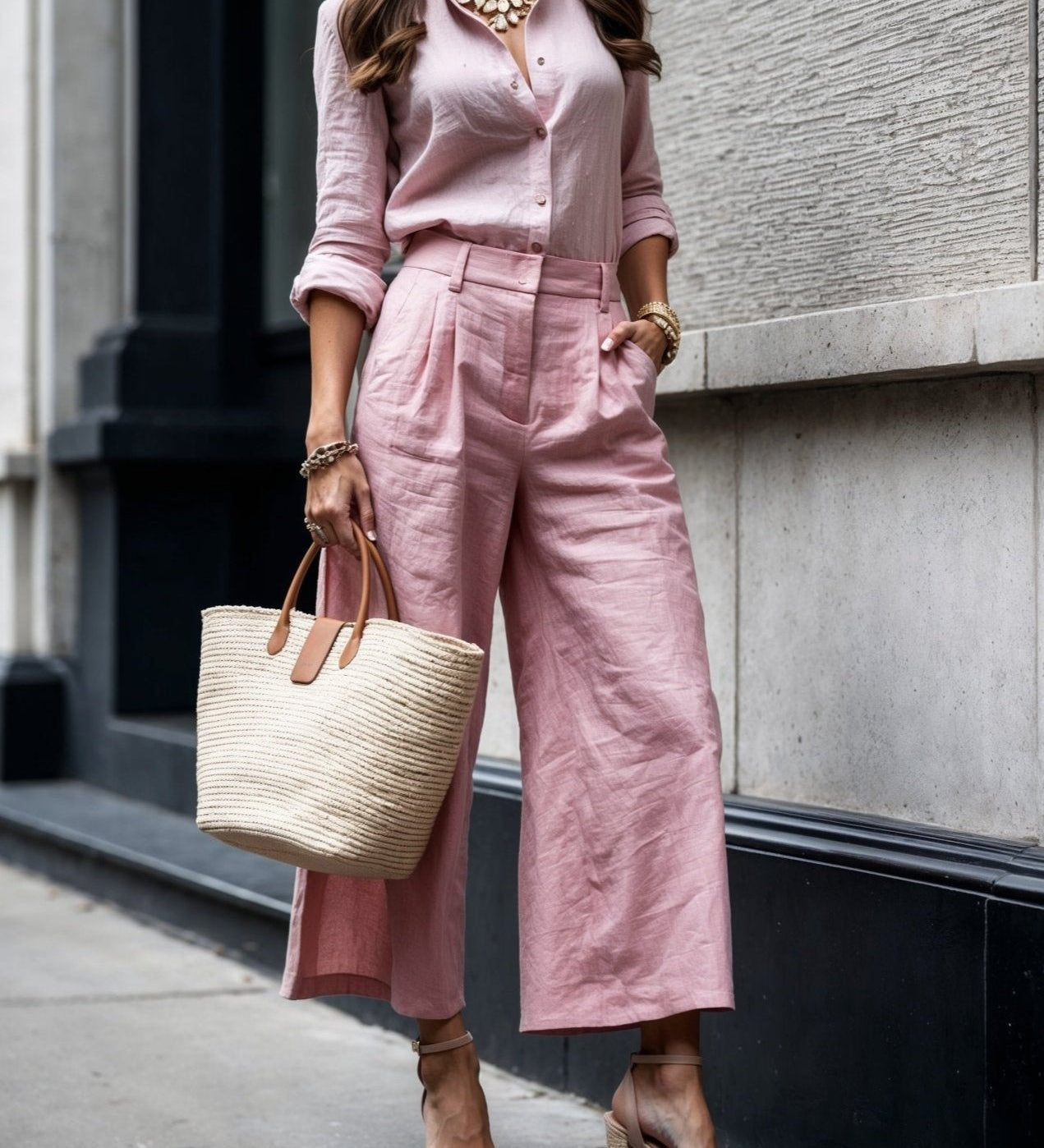 Isadora – Look Casual Chic Rose