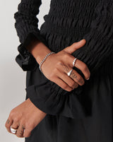 Beaded Stacking Ring | Sterling Silver