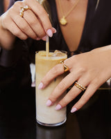 Beaded Stacking Ring | 18ct Gold Vermeil
