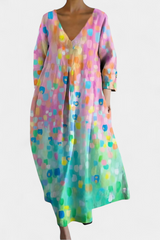 Ana – Robe Fluide Imprimée