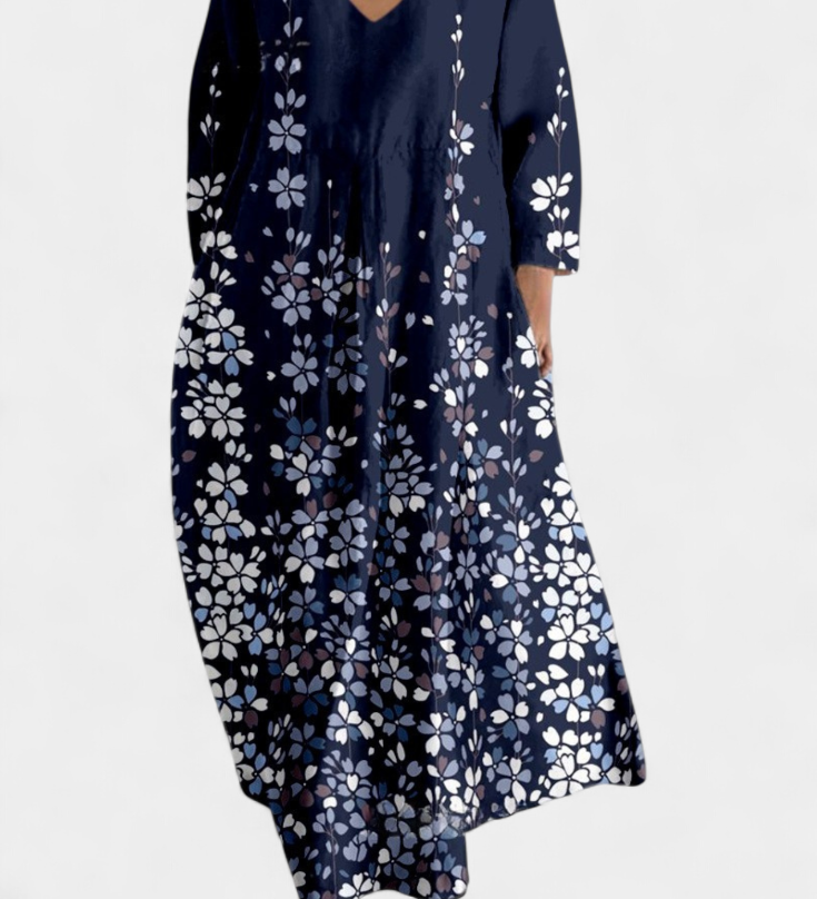 Ana – Robe Fluide Imprimée