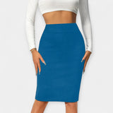 Jupe de Bureau Taille Haute