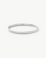 Classic Round Bangle | Silver Plated