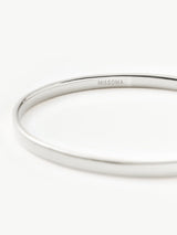 Classic Round Bangle | Silver Plated