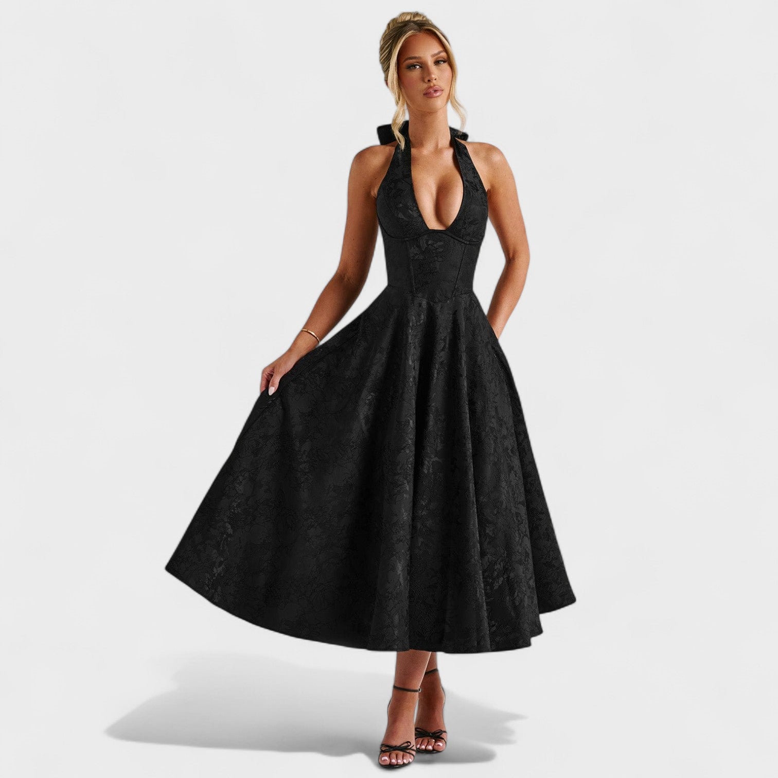 Efi – Robe Midi Texturée