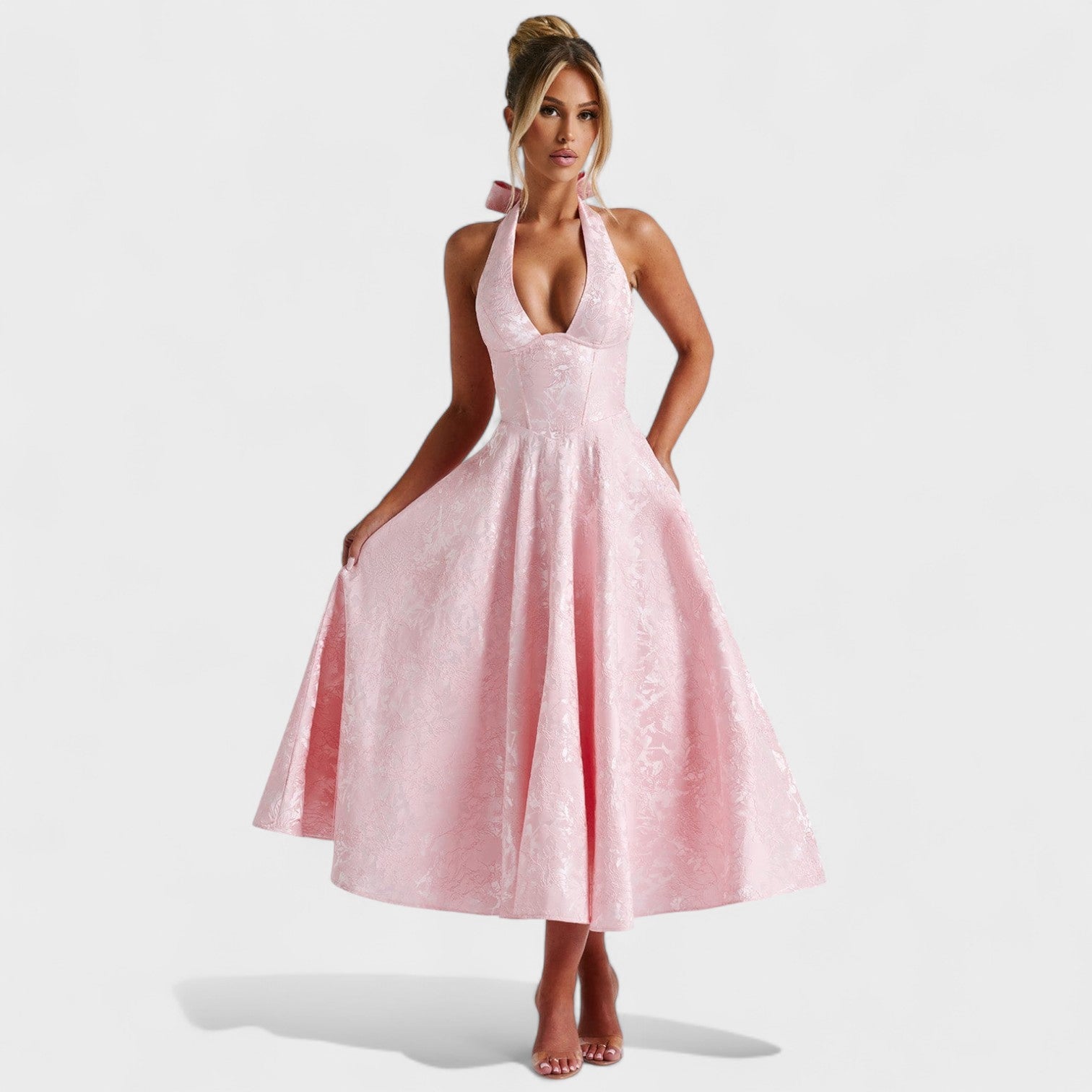 Efi – Robe Midi Texturée