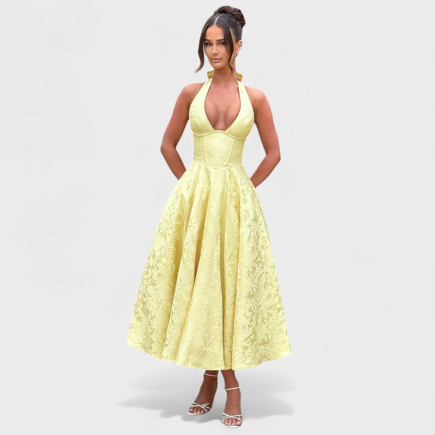 Efi – Robe Midi Texturée