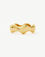 Eny Puffy Stacking Ring | 18ct Gold Plated