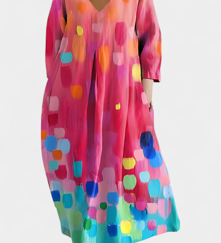 Ana – Robe Fluide Imprimée