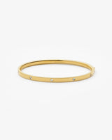 Interstellar Hinged Bangle | 18ct Gold Vermeil/Cubic Zirconia