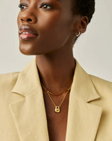Lucy Williams Arco Pendant Necklace | 18ct Gold Vermeil