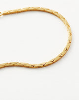 Lucy Williams Cobra Snake Chain Bracelet | 18ct Gold Plated