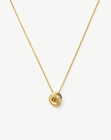 Lucy Williams Pavé Knot Pendant Necklace  | 18ct Gold Plated