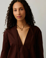 Orb Gemstone Pendant Cord Necklace | 18ct Gold Plated / Black Spinel
