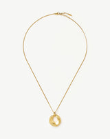 Sculptural Ridge Molten Pendant Necklace | 18ct Gold Plated