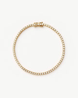 Solid Gold Diamond Tennis Bracelet | 14ct Solid Gold Lab Grown Diamonds
