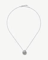 Spiral Mini Pendant Necklace | Silver Plated