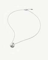 Spiral Mini Pendant Necklace | Silver Plated