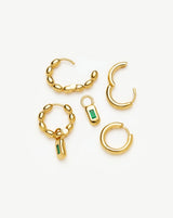 The Destination Hoop Set | 18ct Gold Plated