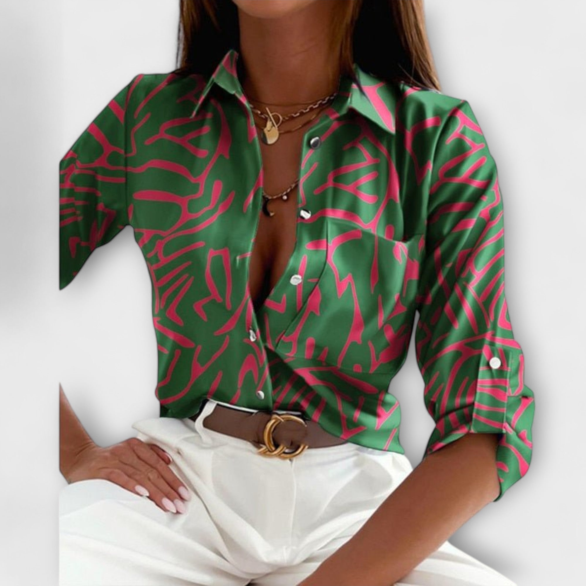 Romina – Blouse à Col Classique