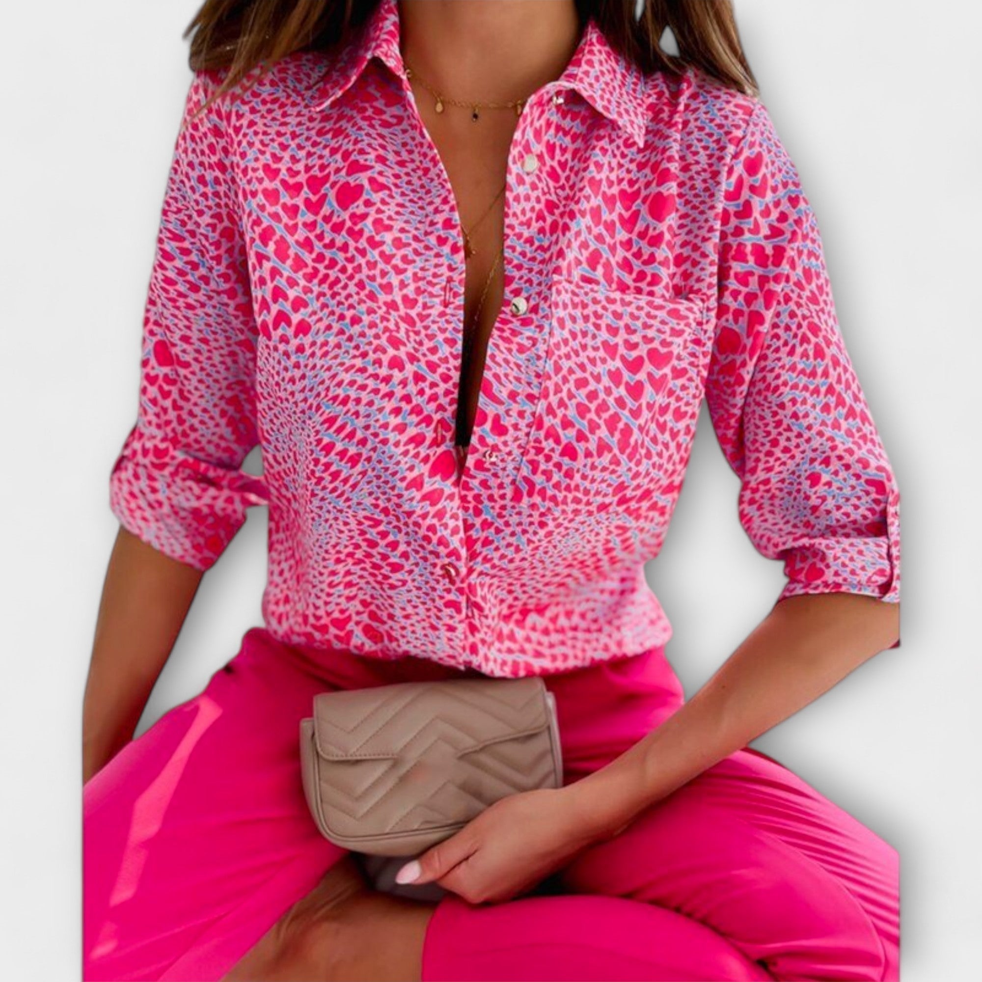 Romina – Blouse à Col Classique